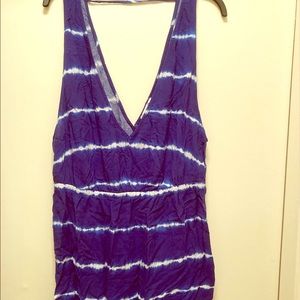 Forever 21+ blue romper/coverup
